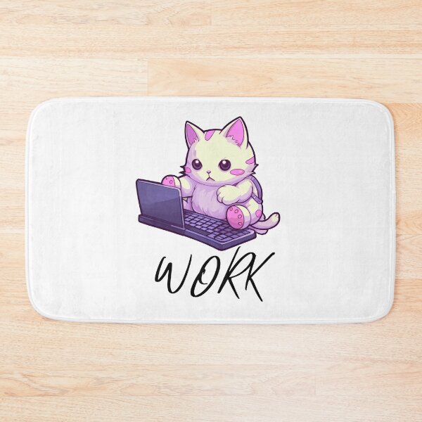 Item preview, A cute cat work on labtop designed and sold by Arafattouch.