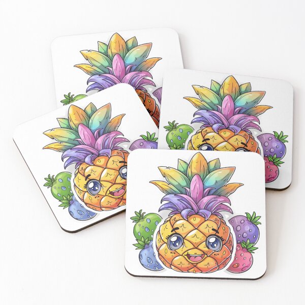 Item preview, Colorful Pineapple designed and sold by WaffleGhostShop.