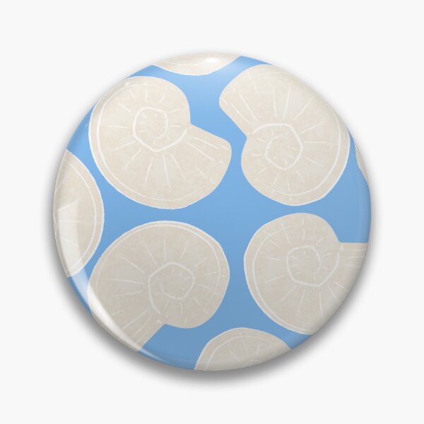 Item preview, Beige and blue summer sea shells pattern designed and sold by ElizabethCoelho.