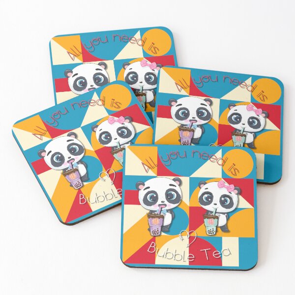 Item preview, Bubble Tea, sweet panda, funny pandas, All you need is Bubble Tea, Panda, color, designed and sold by GOLDENGARDENART.
