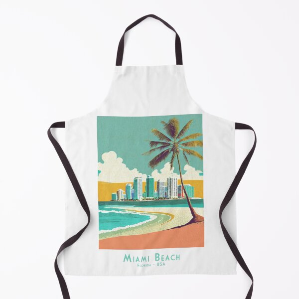 Item preview, Vintage Miami Beach - Retro travel poster in minimalist style for globetrotters designed and sold by pod24.
