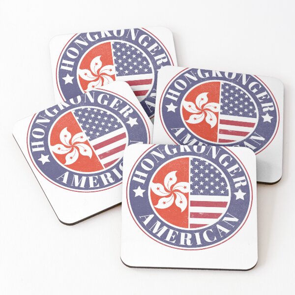 Item preview, Proud Hong Konger-American Badge - Hong Kong Flag designed and sold by chrisrivait.