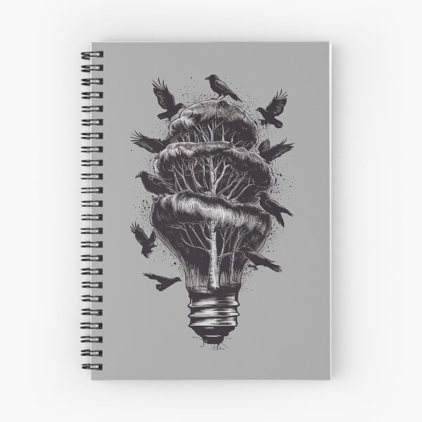 Item preview, Gothic crows on a lightbulb tree designed and sold by Tajdi.