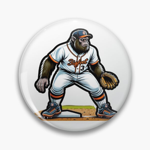 Item preview, Bigfoot Baseball Player, third baseman designed and sold by BrinaandPops.