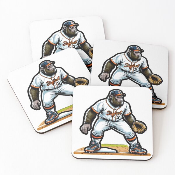 Item preview, Bigfoot Baseball Player, third baseman designed and sold by BrinaandPops.