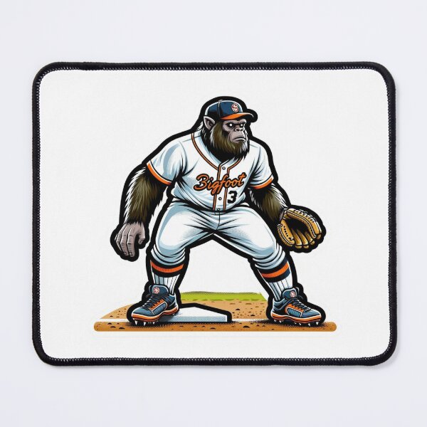 Item preview, Bigfoot Baseball Player, third baseman designed and sold by BrinaandPops.