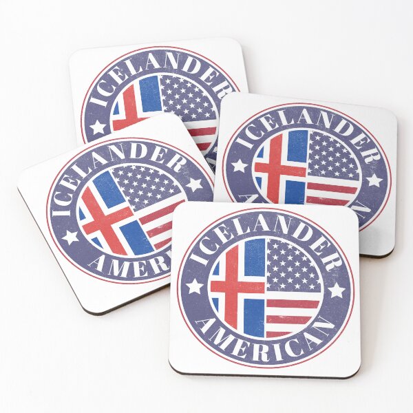 Item preview, Proud Icelander-American Badge - Iceland Flag designed and sold by chrisrivait.