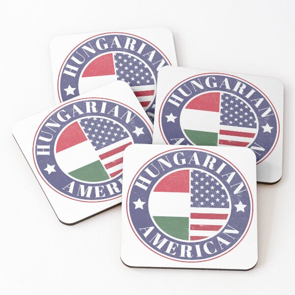 Item preview, Proud Hungarian-American Badge - Hungary Flag designed and sold by chrisrivait.