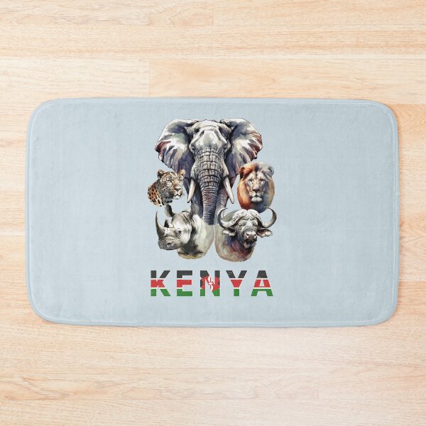 Item preview, Kenya Big 5 Watercolor in Line and Wash for Kenya Fans designed and sold by Scotch Macaskill.