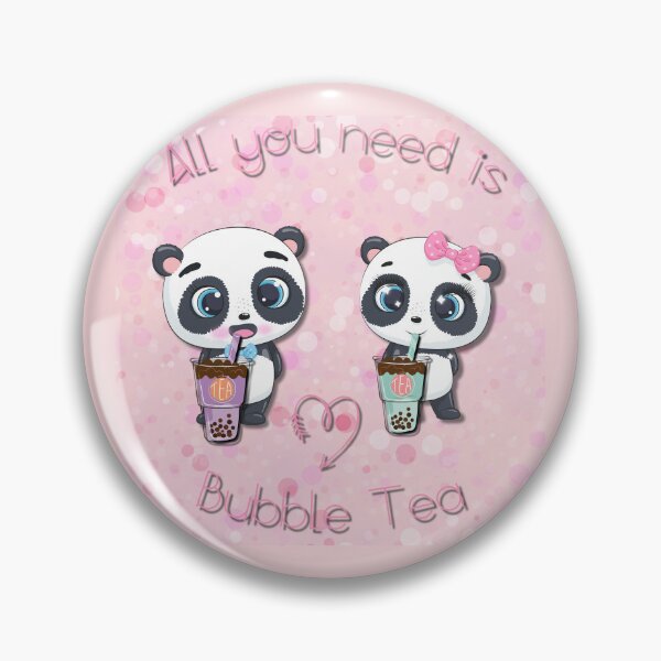 Item preview, Bubble Tea, sweet panda, funny pandas, All you need is Bubble Tea, Panda, pink bubble tea, designed and sold by GOLDENGARDENART.