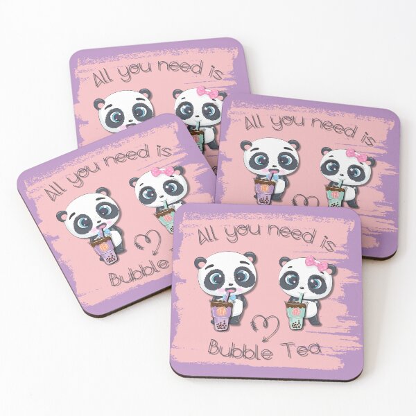 Item preview, Bubble Tea, sweet panda, funny pandas, All you need is Bubble Tea, Panda, pink s designed and sold by GOLDENGARDENART.