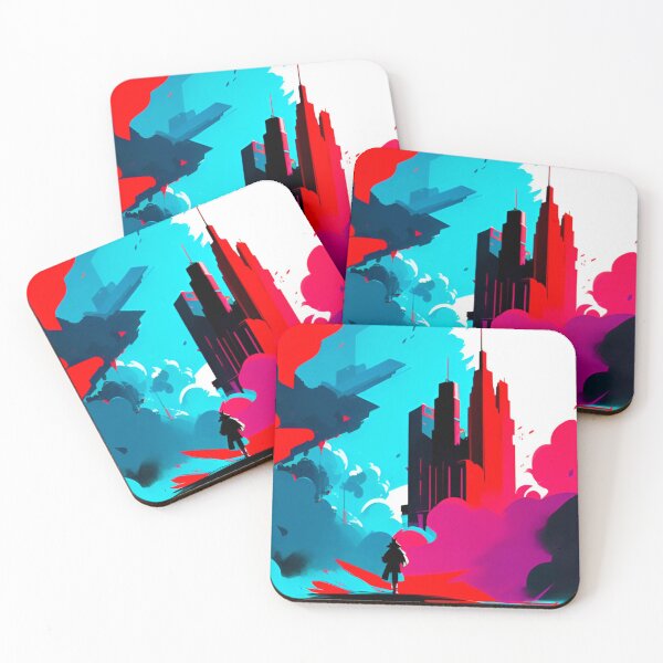Item preview, Urban Symphony: Vibrant Cityscape Pattern designed and sold by GrizzlyCollective.