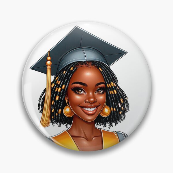 Item preview, Graduation Highschool Afro Girl, Graduating Girl, Highschool Graduate, College Senior, Black Girl Graduating. designed and sold by gabrielakrall.