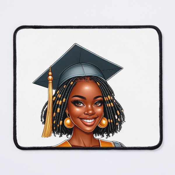 Item preview, Graduation Highschool Afro Girl, Graduating Girl, Highschool Graduate, College Senior, Black Girl Graduating. designed and sold by gabrielakrall.