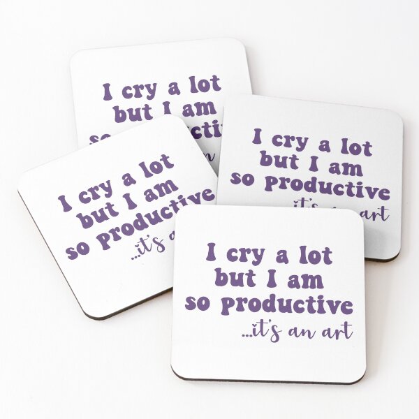 Item preview, I cry a lot but I am so productive designed and sold by doodle189.
