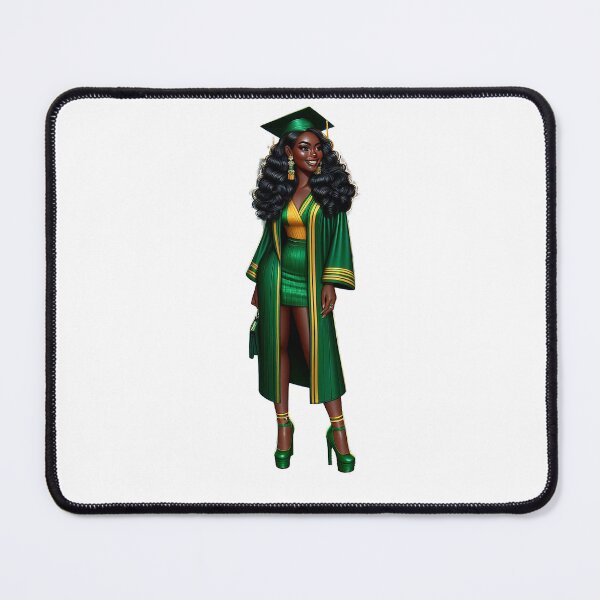 Item preview, Graduation Highschool Black Woman, Graduating Girl, Highschool Graduate, College Senior, Black Girl Graduating. designed and sold by gabrielakrall.