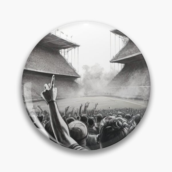 Item preview, Intensity on the Pitch: Black and White Football Match designed and sold by GrizzlyCollective.
