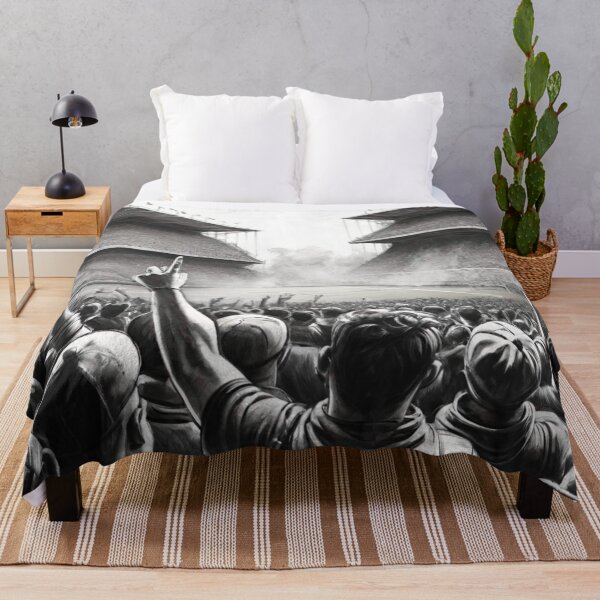 Item preview, Intensity on the Pitch: Black and White Football Match designed and sold by GrizzlyCollective.
