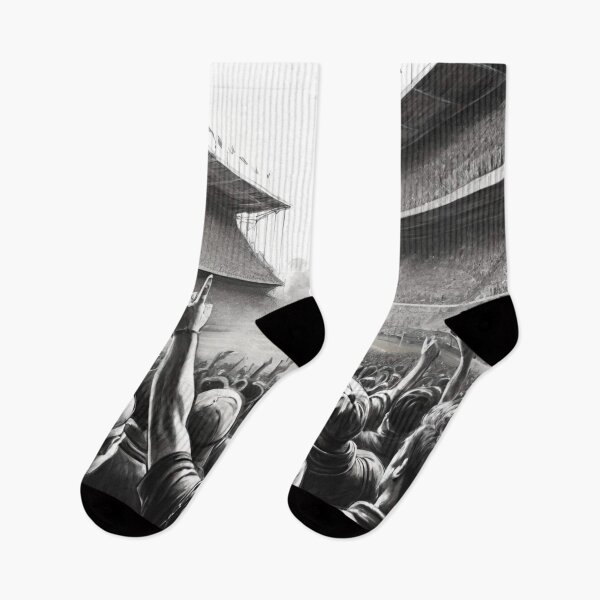 Item preview, Intensity on the Pitch: Black and White Football Match designed and sold by GrizzlyCollective.