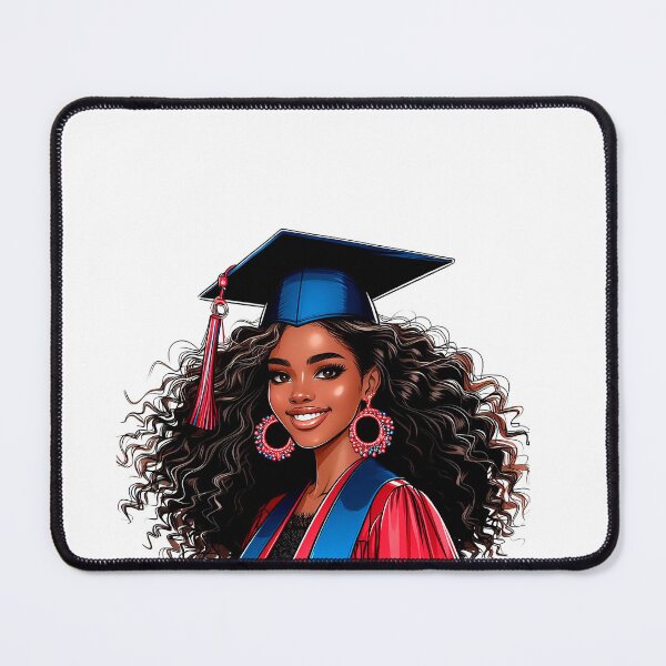 Item preview, Graduating Highschool Black Woman, Graduating Girl, Highschool Graduate, College Senior, Black Girl Graduating. designed and sold by gabrielakrall.