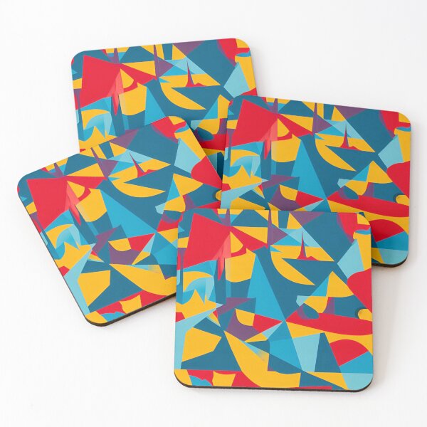 Item preview, Vibrant Trio: Yellow, Blue, and Red Pattern designed and sold by GrizzlyCollective.