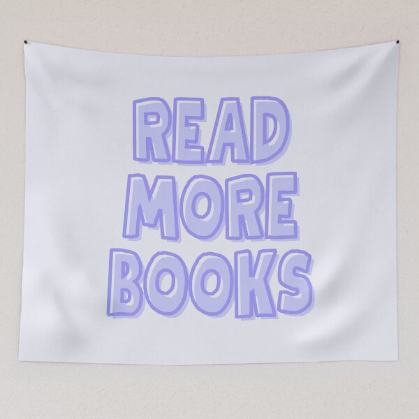 Item preview, Read more books - Blue bookish aesthetic designed and sold by Neadoodles.