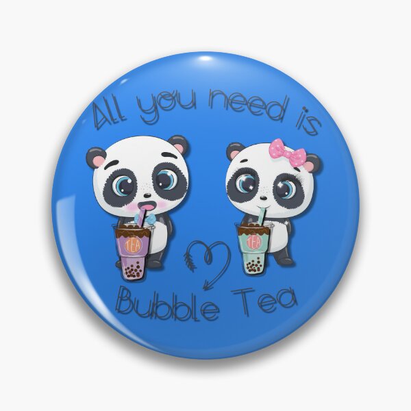 Item preview, Bubble Tea, sweet panda, funny pandas, All you need is Bubble Tea, Panda, clear, designed and sold by GOLDENGARDENART.