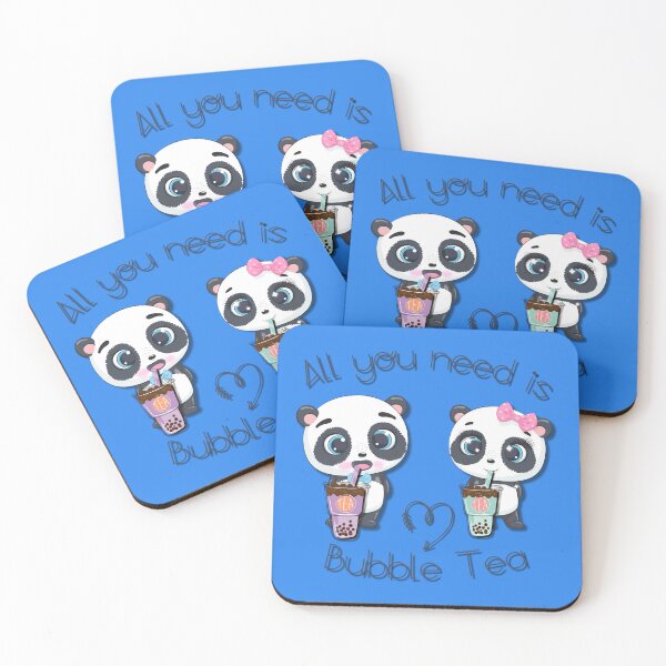 Item preview, Bubble Tea, sweet panda, funny pandas, All you need is Bubble Tea, Panda, clear, designed and sold by GOLDENGARDENART.