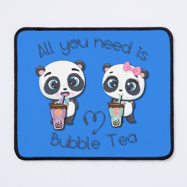 Item preview, Bubble Tea, sweet panda, funny pandas, All you need is Bubble Tea, Panda, clear, designed and sold by GOLDENGARDENART.