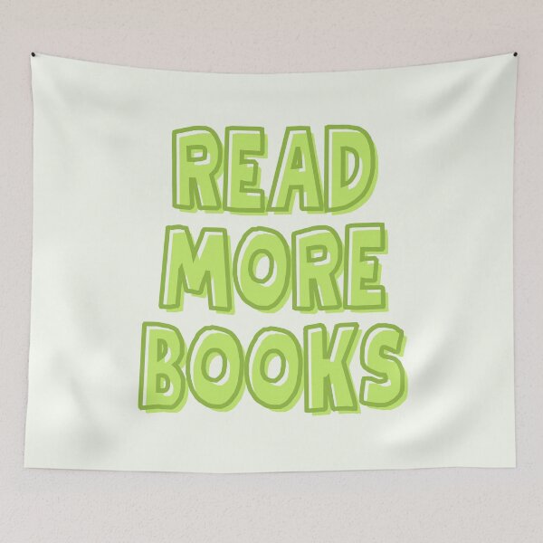 Item preview, Read more books - Green bookish aesthetic designed and sold by Neadoodles.