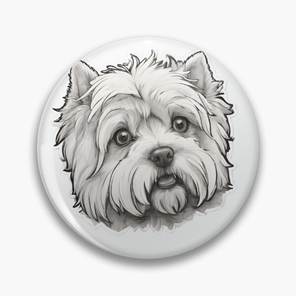 Item preview, Adorable West Highland White Terrier Dog Cartoon - Perfect for Dog Lovers! designed and sold by LotusFlyFox.