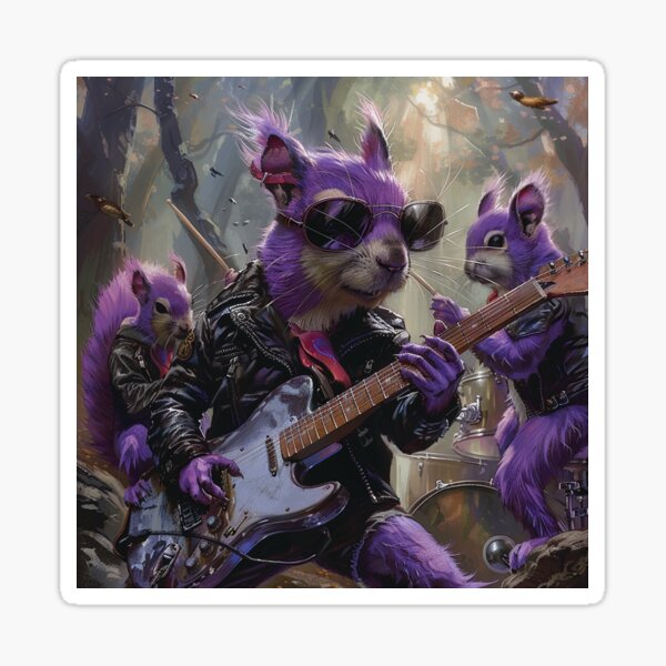 Item preview, Purple squirrels rock! designed and sold by sourcecon.