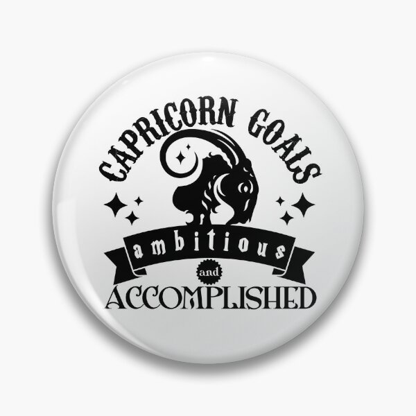 Item preview, Capricorn Goals: Ambitious and Accomplished! Zodiac designed and sold by smalldesignbox.