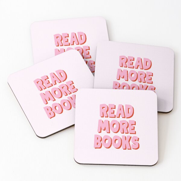 Item preview, Read more books - Pink bookish aesthetic designed and sold by Neadoodles.