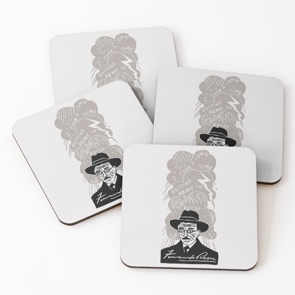 Item preview, Fernando Pessoa Quote Linocut designed and sold by louweasely.