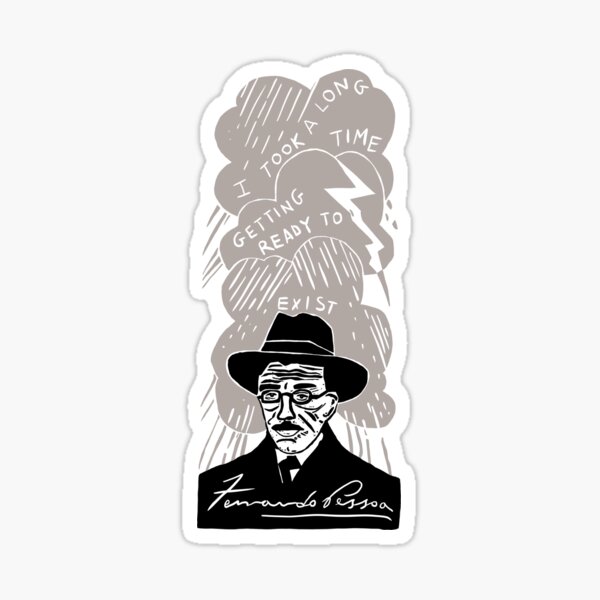 Item preview, Fernando Pessoa Quote Linocut designed and sold by louweasely.