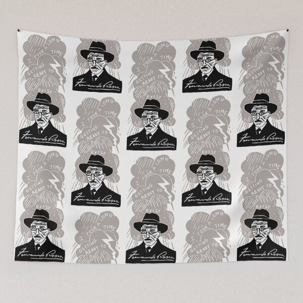 Item preview, Fernando Pessoa Quote Linocut designed and sold by louweasely.