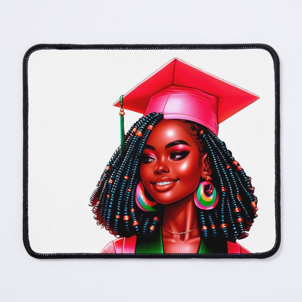 Item preview, Graduating Highschool Black Girl, Graduating Girl, Highschool Graduate, College Senior, Black Girl Graduating. designed and sold by gabrielakrall.