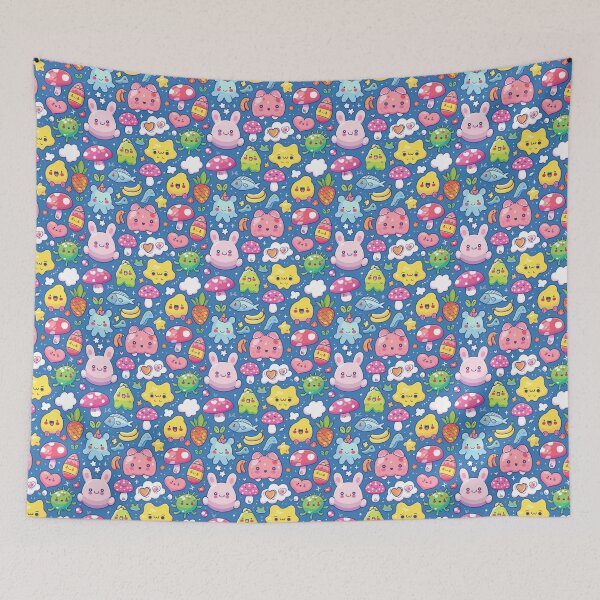 Item preview, Kawaii Friends in the Deep Blue Squish designed and sold by Tincanninja.