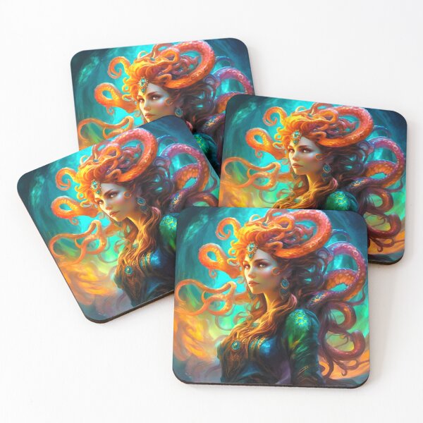 Item preview, the gorgon with its tentacles designed and sold by janjacbu.