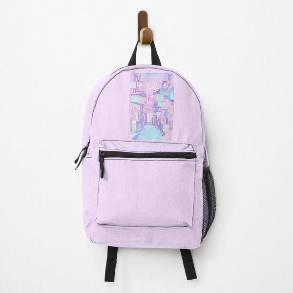 Item preview, Dreamy Kawaii Pastel Cityscape designed and sold by lycancorvus.