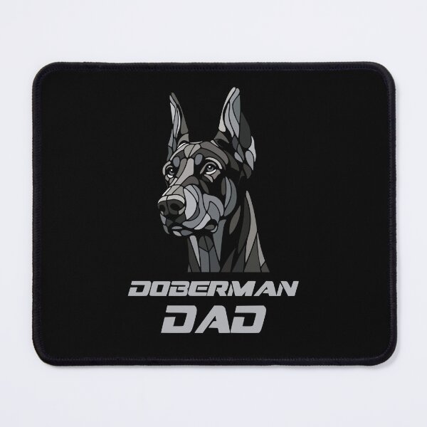 Item preview, doberman dad, geometric art dog, pop art, polygonal illustration designed and sold by CutOriginalArt.
