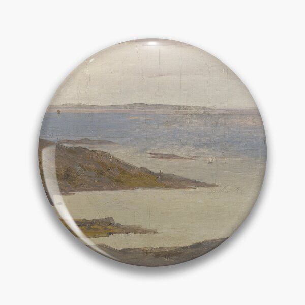 Item preview, Coastal Oil Painting Print, Seaside Sweden Print, Andreas Achenbach Print designed and sold by simplecraftstudio.