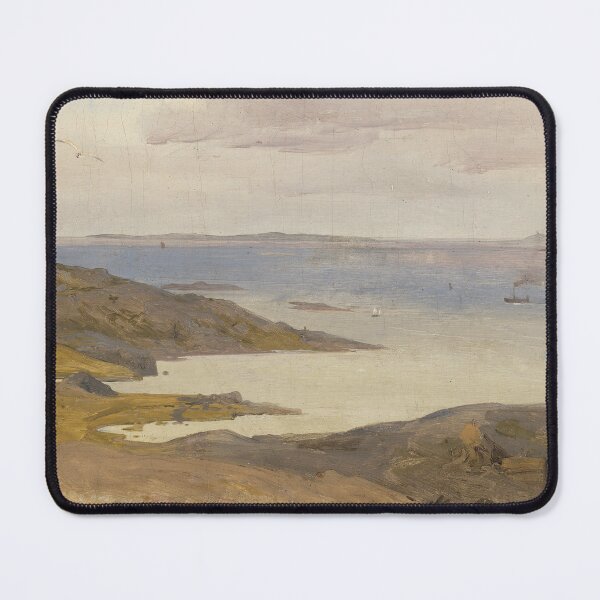 Item preview, Coastal Oil Painting Print, Seaside Sweden Print, Andreas Achenbach Print designed and sold by simplecraftstudio.