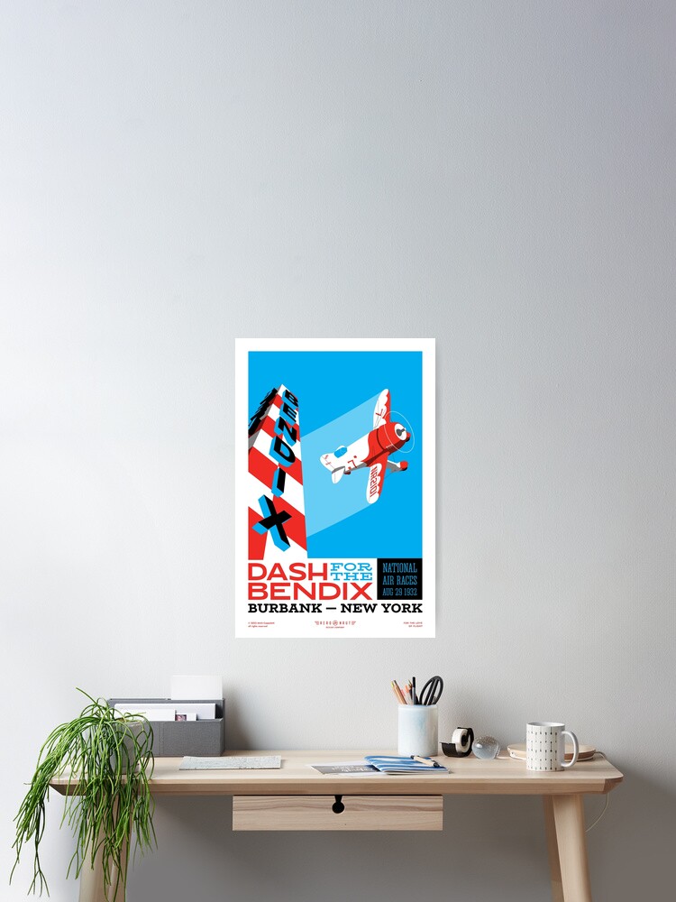Thumbnail 2 of 3, Poster, Vintage Bendix Trophy Race designed and sold by Aeronautdesign.