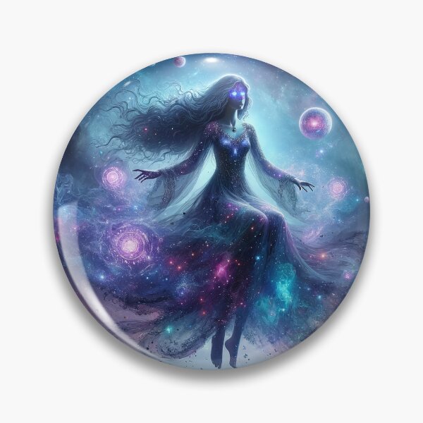 Item preview, Cosmic witch on a floating book  designed and sold by AndreaMart.