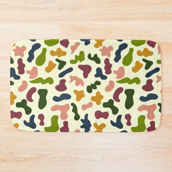 Item preview, Abstract multicolor camo pattern with light yellow background designed and sold by CelCorDesigns.