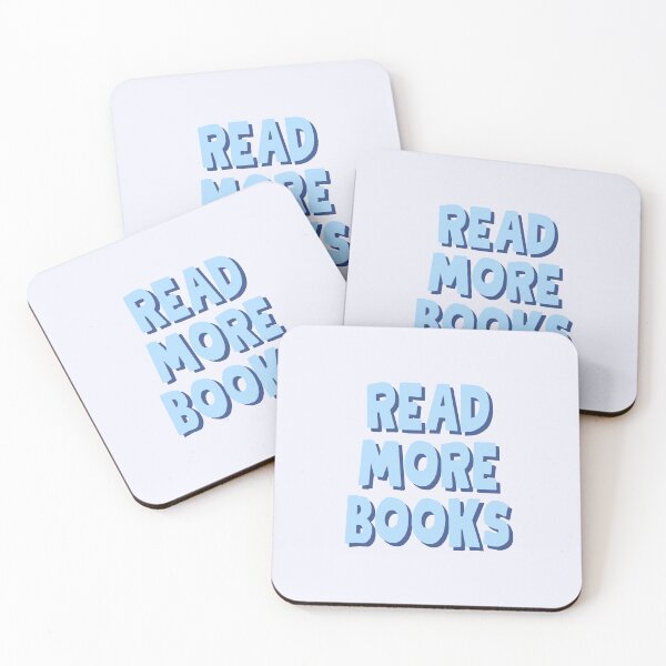 Item preview, Read more books - Blue bookish aesthetic designed and sold by Neadoodles.
