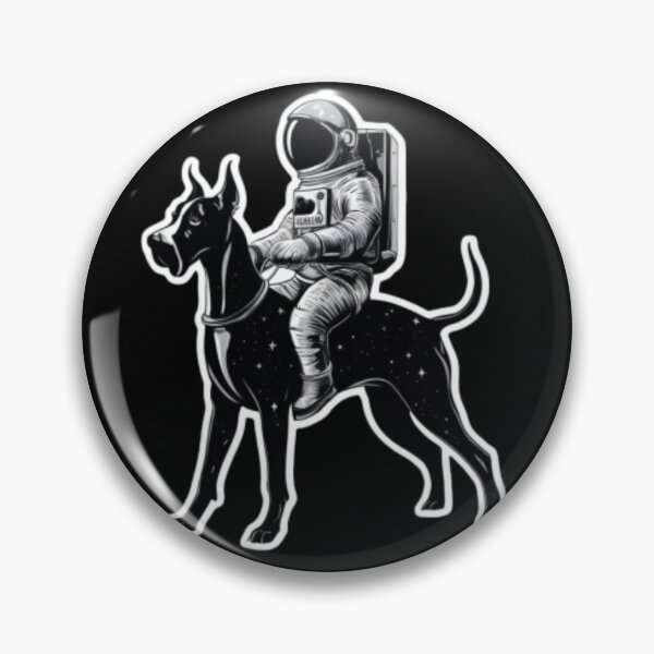 Item preview, Astronaut Riding Great Dane designed and sold by Space Explorer  Emporium.