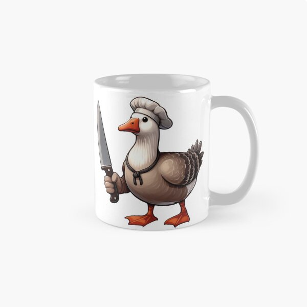Item preview, anry goose with knife designed and sold by DuskTillDown.